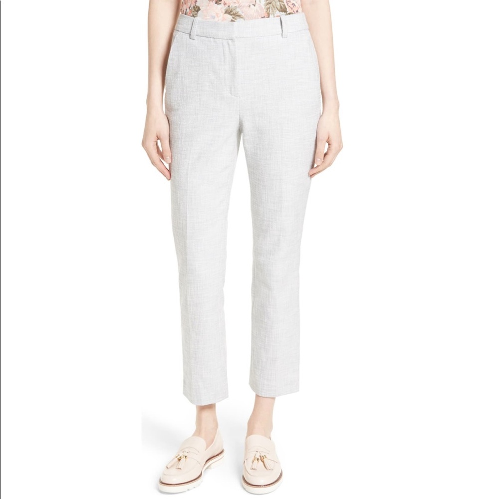 Rebecca Taylor slub straight leg pants